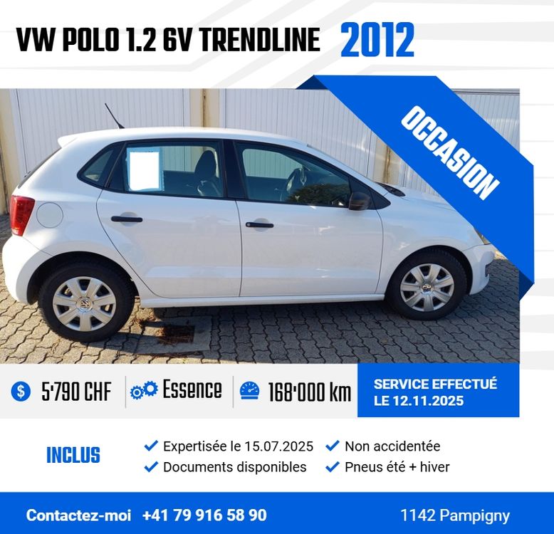 VW Polo 1.2 6V TRENDLINE / 2012 / IN VENDITA / OTTIMO STATO