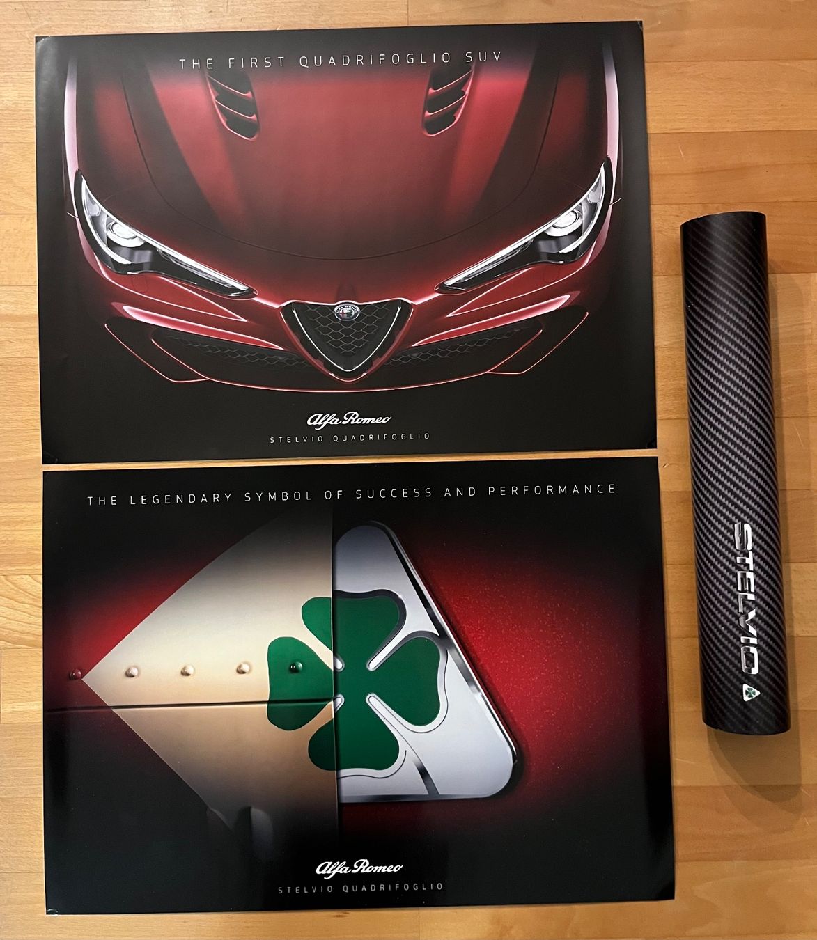 Alfa Romeo Stelvio QV Quadrifoglio Poster 2er Set 42x59cm - Image 1