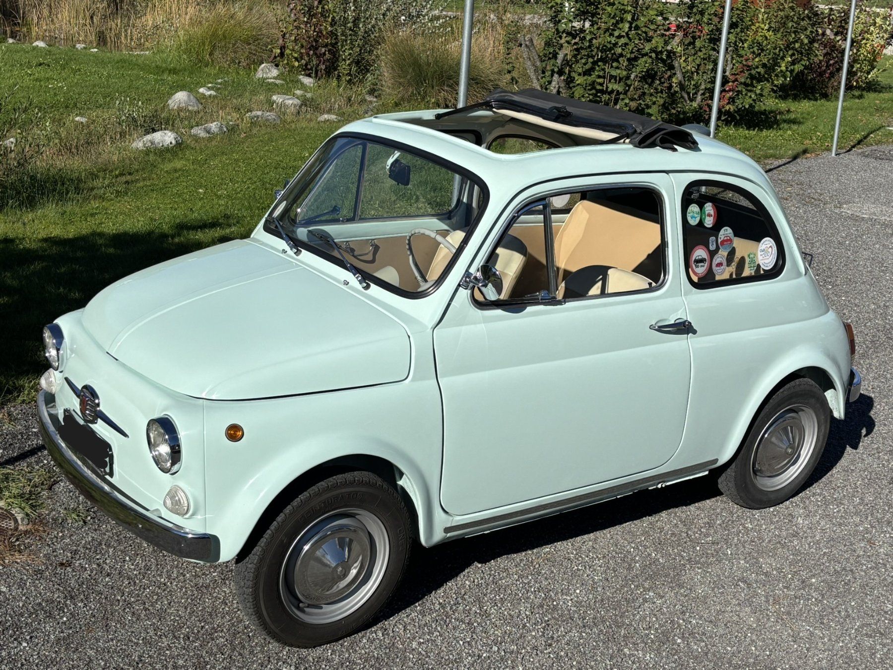 FIAT 500 F 1967 Verde militare con acqua / cambio a frizione - Image 1