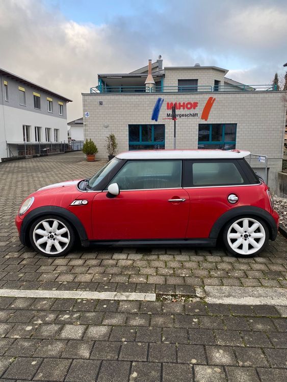 Mini Cooper S, rosso/bianco, JG 2007, 185'000 km, Top!