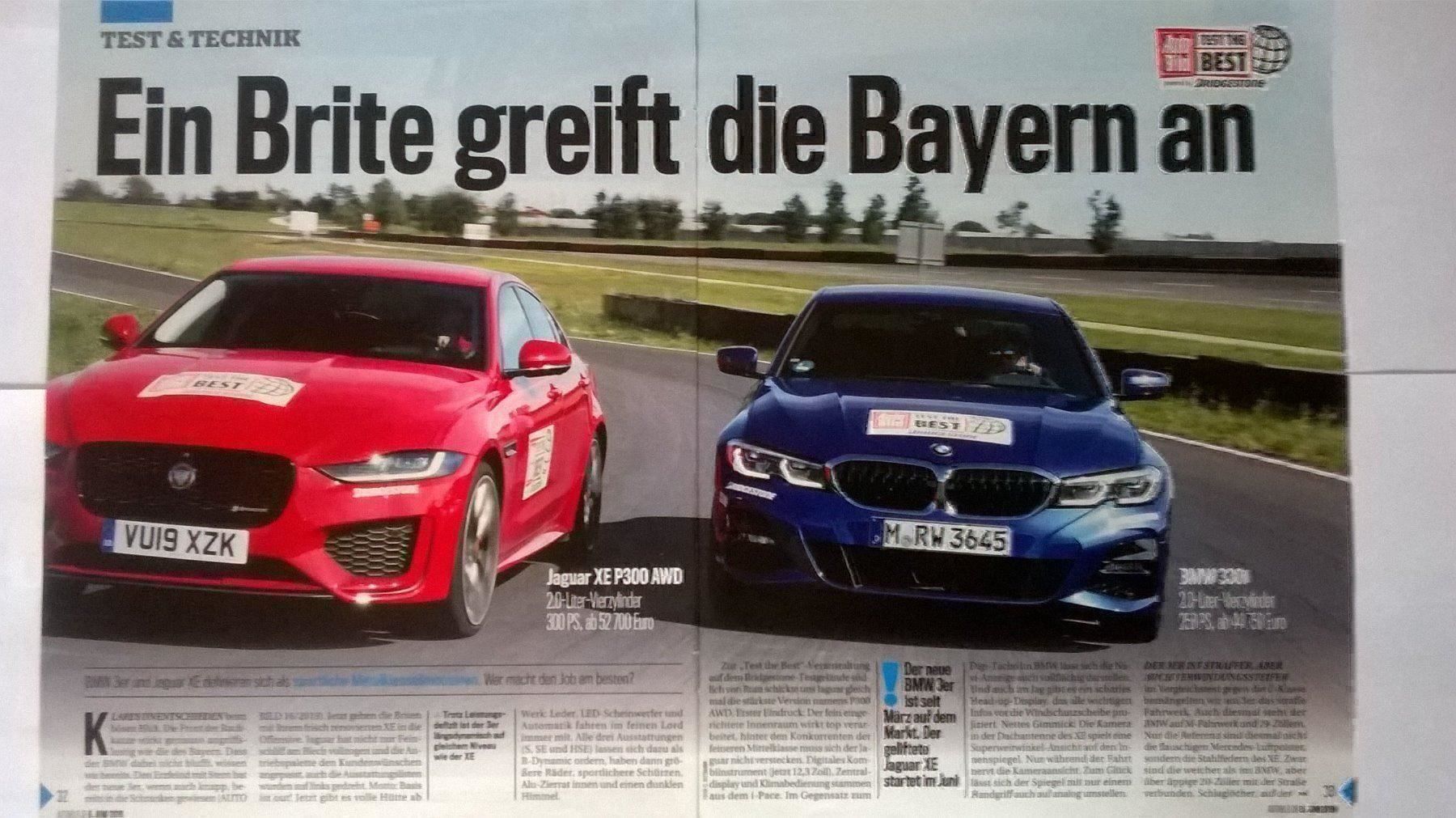 Test: Jaguar XE P300 AWD vs. BMW 330i - Image 1