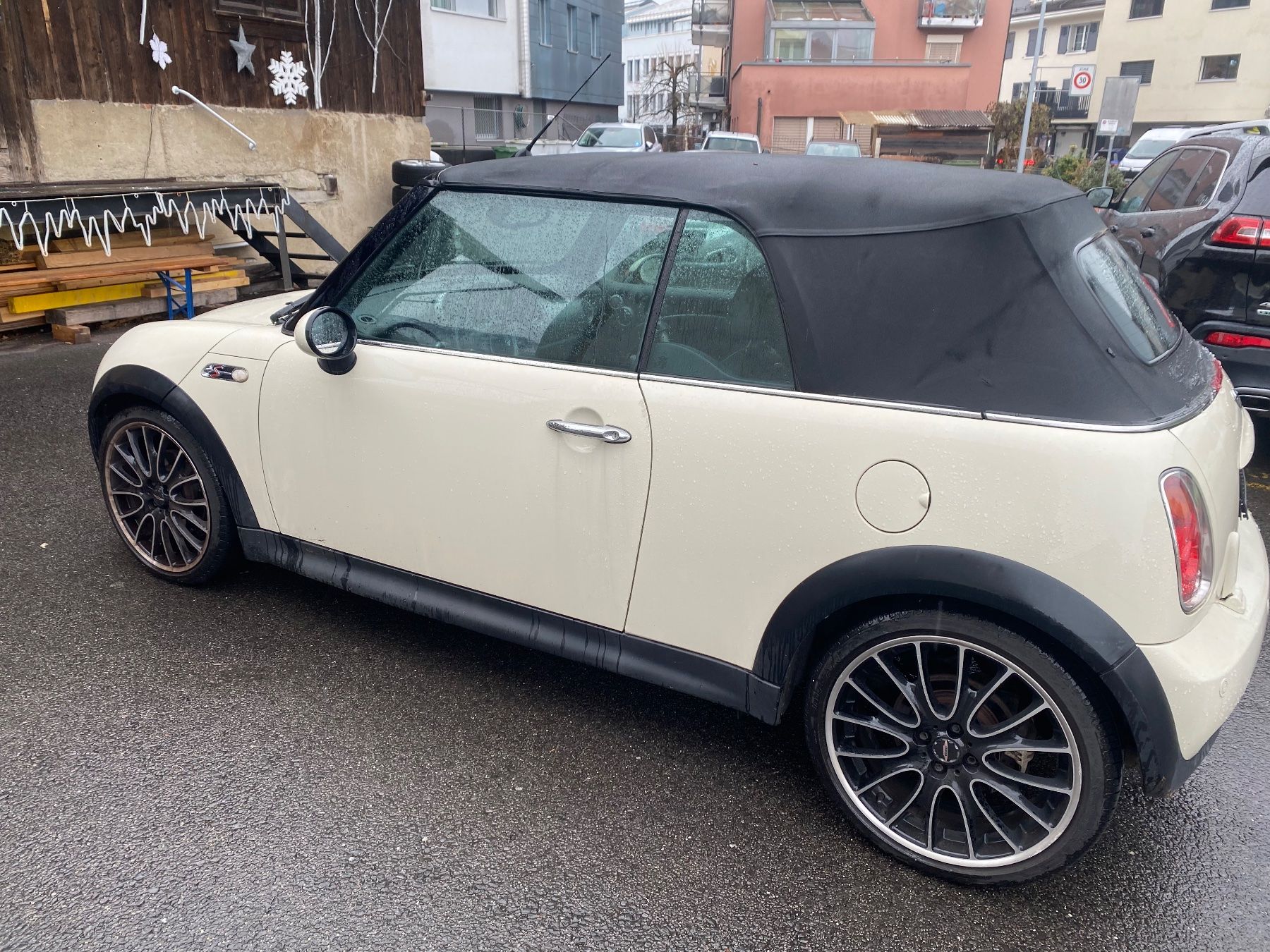 Mini Cooper S Cabriolet, Jg. 2007, bianco, pelle - Image 3