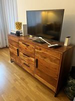 Credenza in legno massello con 3 cassetti - Image 2