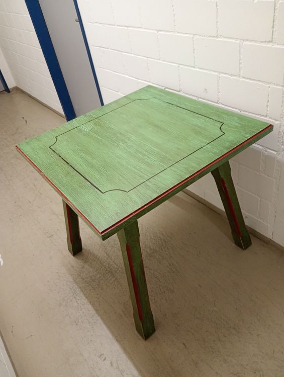 Tisch Grün Vintage Voglauer Echtholz Anno 1800