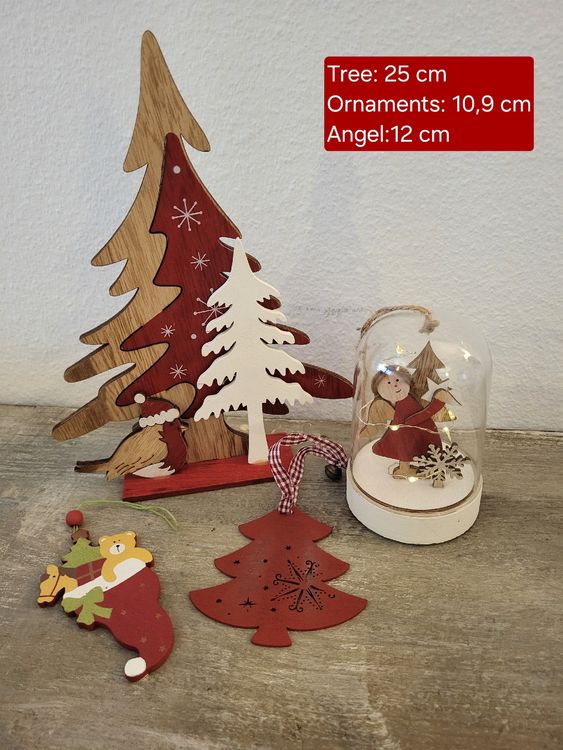 Set di decorazioni natalizie in legno