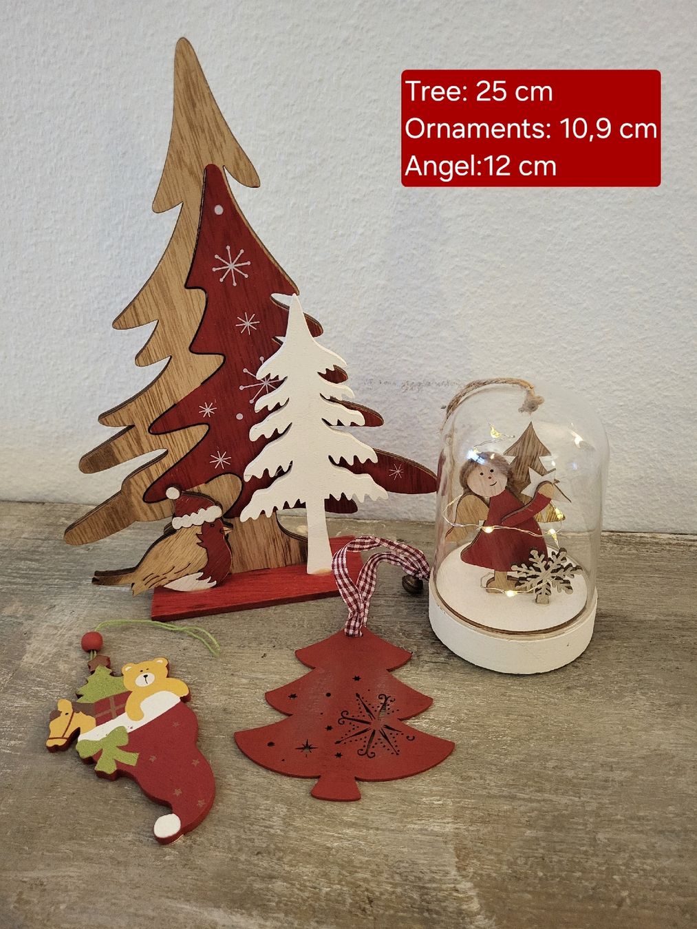 Set di decorazioni natalizie in legno - Image 1