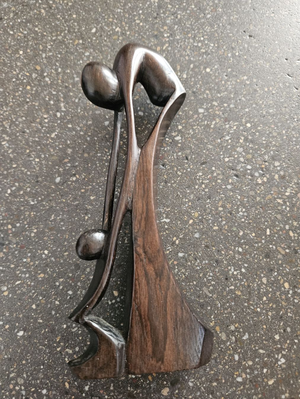Sculture in legno, arte astratta, legno scuro - Image 3