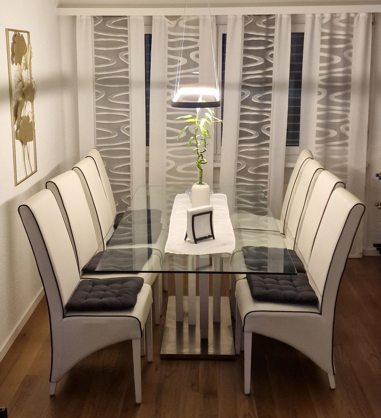 Tavolo da pranzo in vetro 100x200 (con sedie incluse.) - Image 1