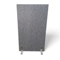 Moderno tavolo con protezione visiva in feltro, grigio, ottimo stato! - Image 1