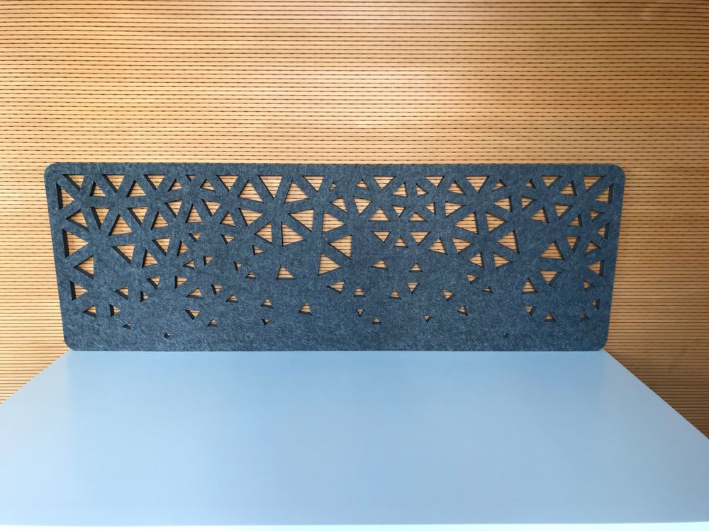 Divario per spazi in feltro di protezione acustica di design grigio, nuovo!