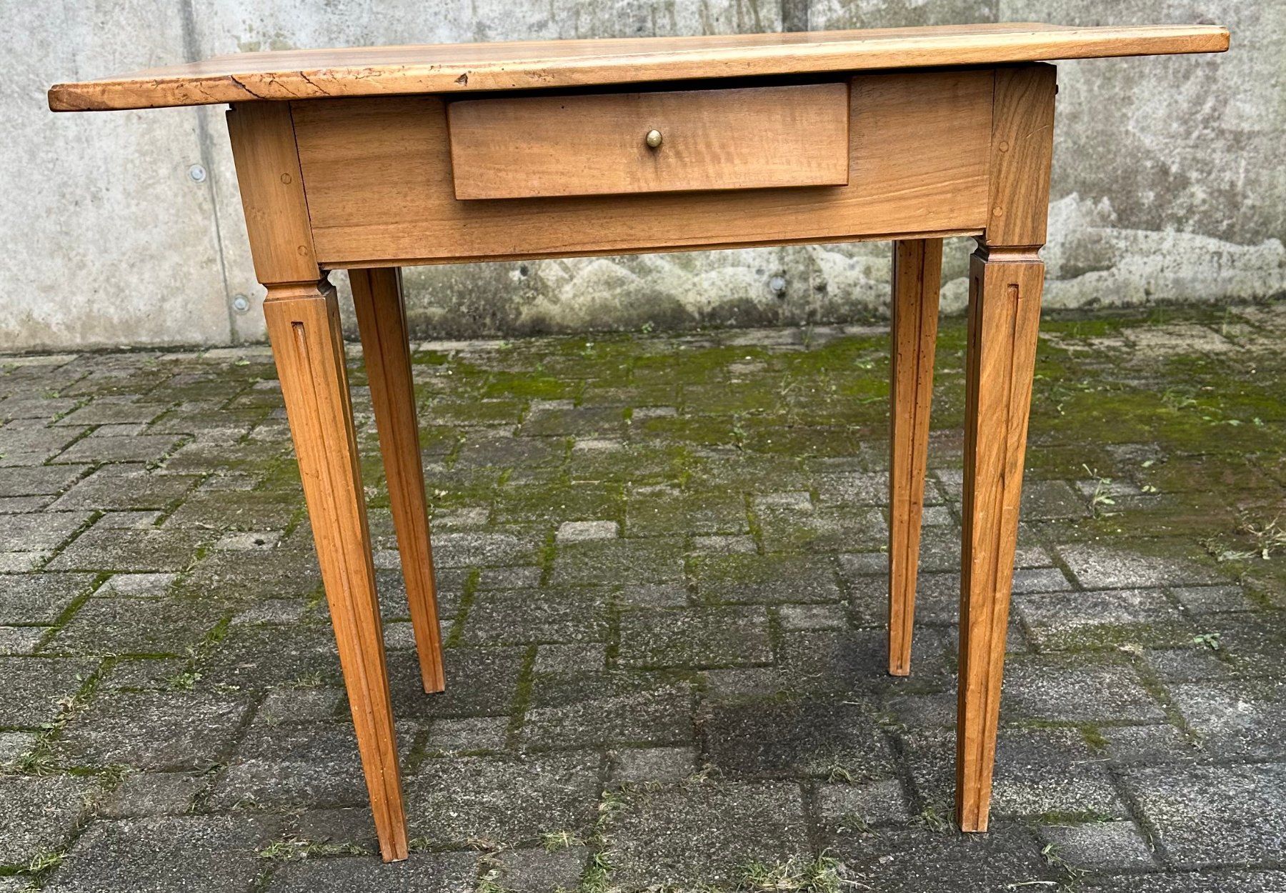 Antico tavolino con cassetto. Ottimo stato di conservazione - Image 3