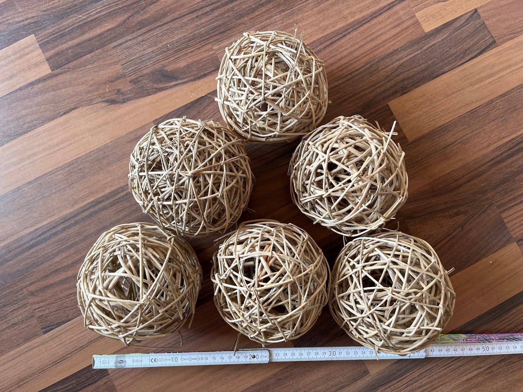 6 set di palline decorative di pascolo naturale - Image 3