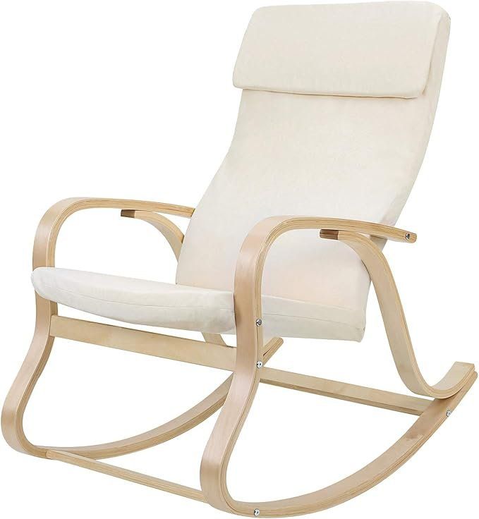 Poltrona in legno Sedia a dondolo Sedia a dondolo Sedia relax