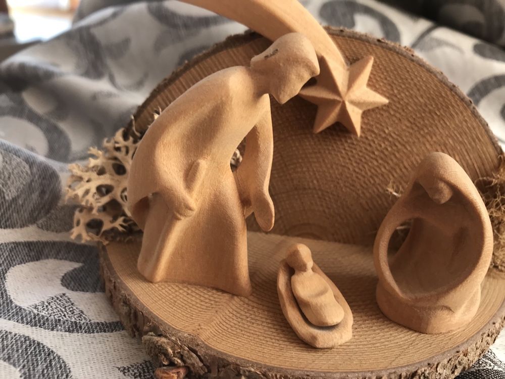 Mini-crib, crib, Holy Family, from South Tyrol - Image 2