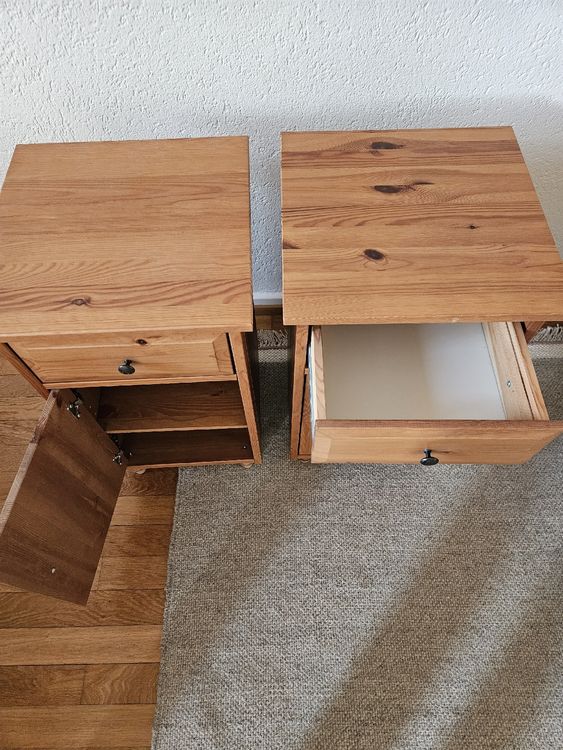 2er Set massiccio comodino/comodino, top in legno di pino! - Image 2