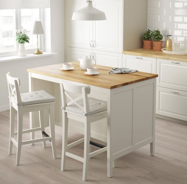 Îlot de cuisine IKEA Stenstorp + 2 tavolini Franklin