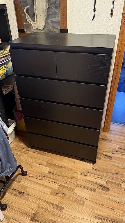 Ikea MALM Comodino con 6 cassetti, 80x123 cm - Image 1