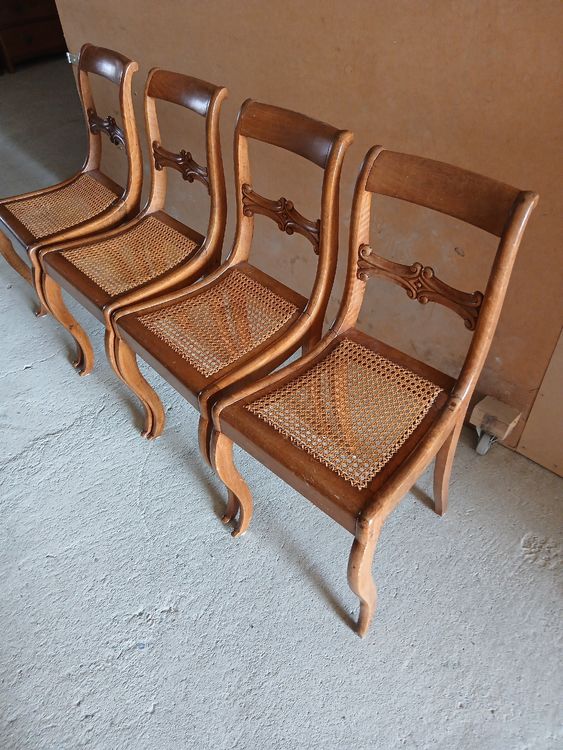 4 CHAISES BIEDERMEIRE IN OTTIME CONDIZIONI STABILI PULITE
