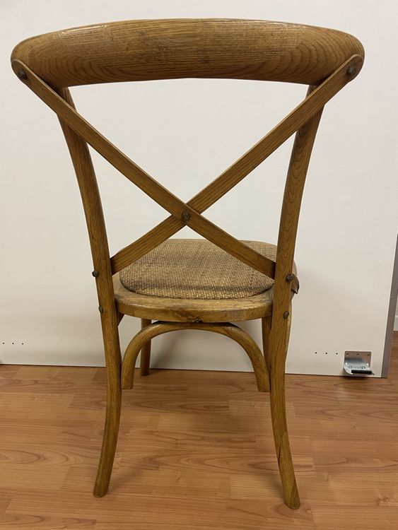 6 Bistro Chairs Solid Wood