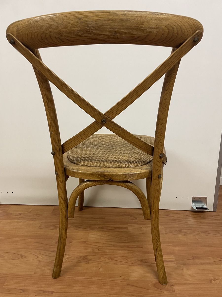 6 Bistro Chairs Solid Wood - Image 1