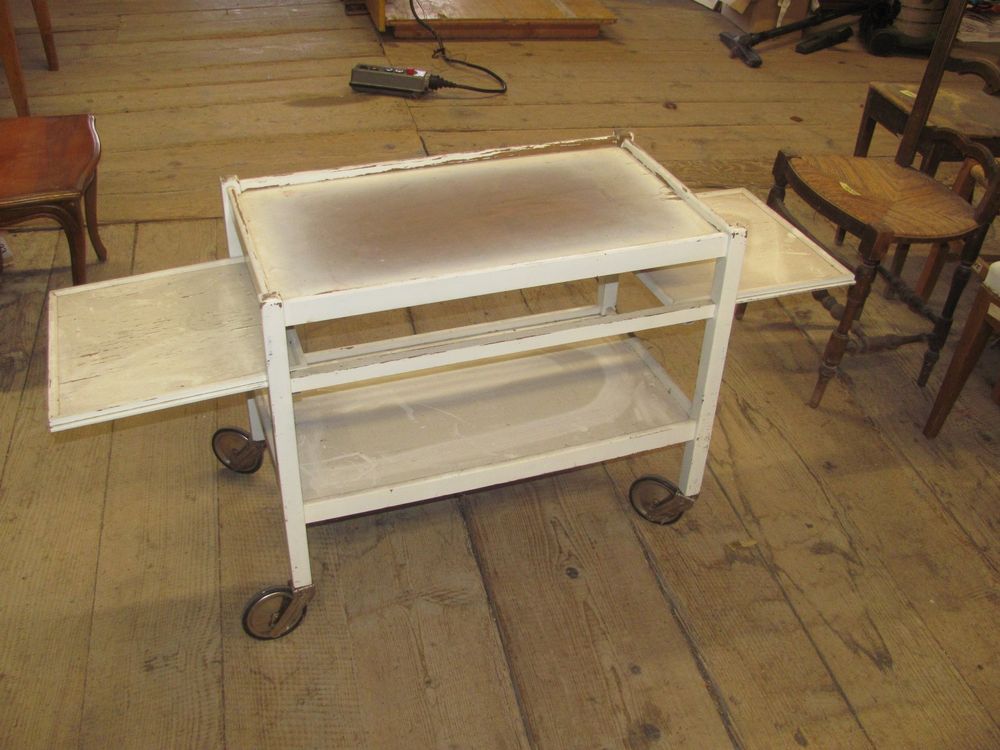 Servierboy Trolley Bauhaus ? Antik Auszieh Tablare LIQ