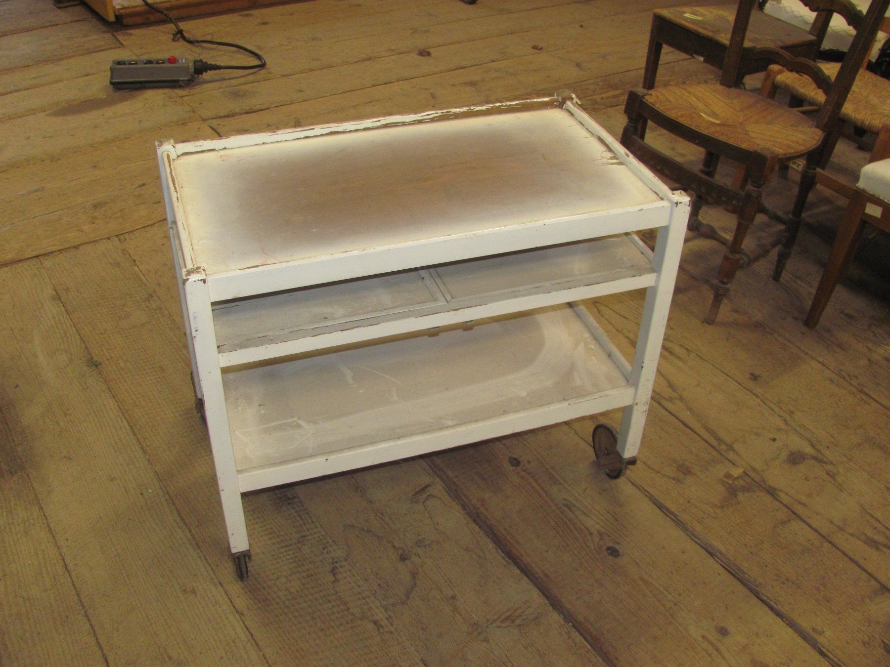 Servierboy Trolley Bauhaus ? Antik Auszieh Tablare LIQ - Image 3
