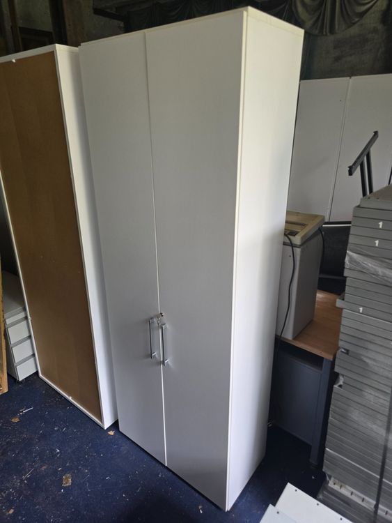 bellissimo armadio per ufficio con chiave in bianco 80x42cm H: 216cm - Image 2