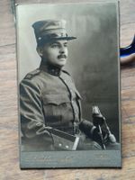 Foto vecchia su cartone / con berretto e sciabola ca. 1890 - Image 3