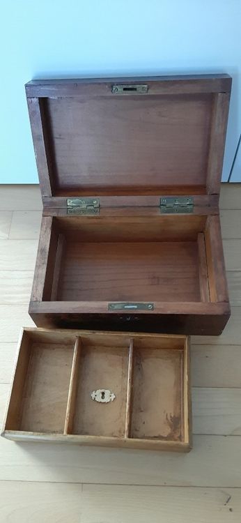 antico cassetto/cesto in legno - Image 2