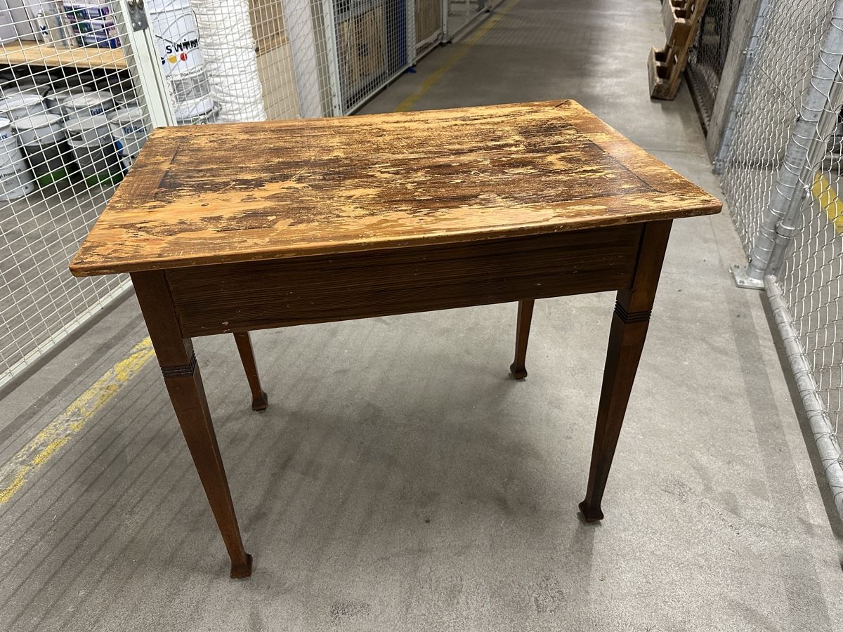 antico tavolo Biedermeier in legno massiccio - Image 1