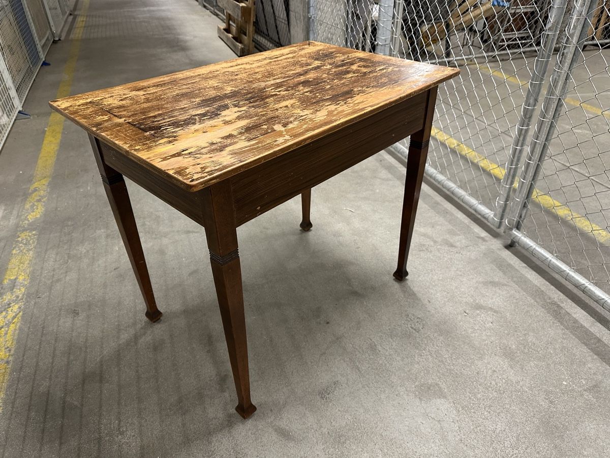 antico tavolo Biedermeier in legno massiccio - Image 3