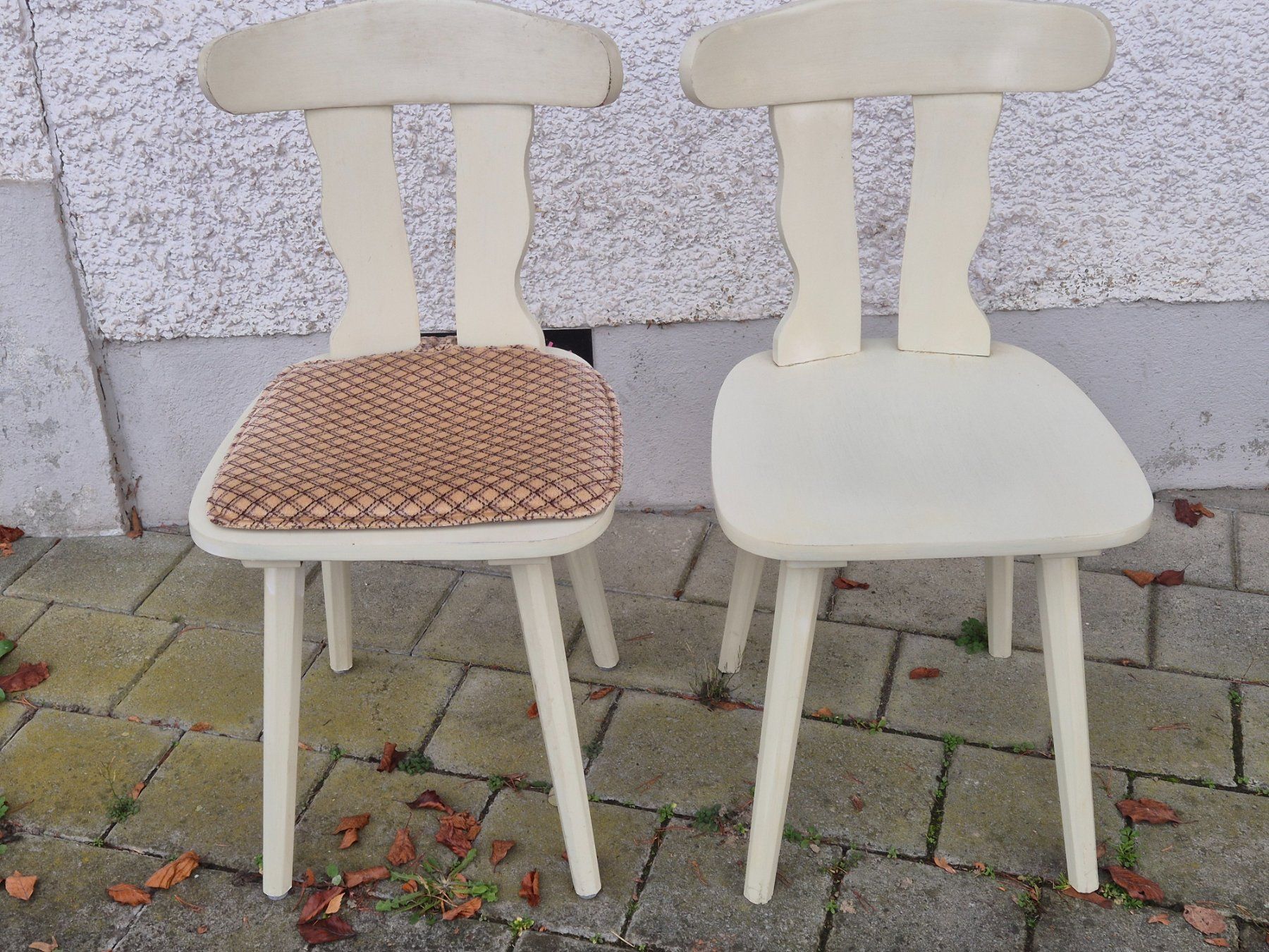 2er Set di sedie in legno vintage, stile country, in ottimo stato! - Image 1