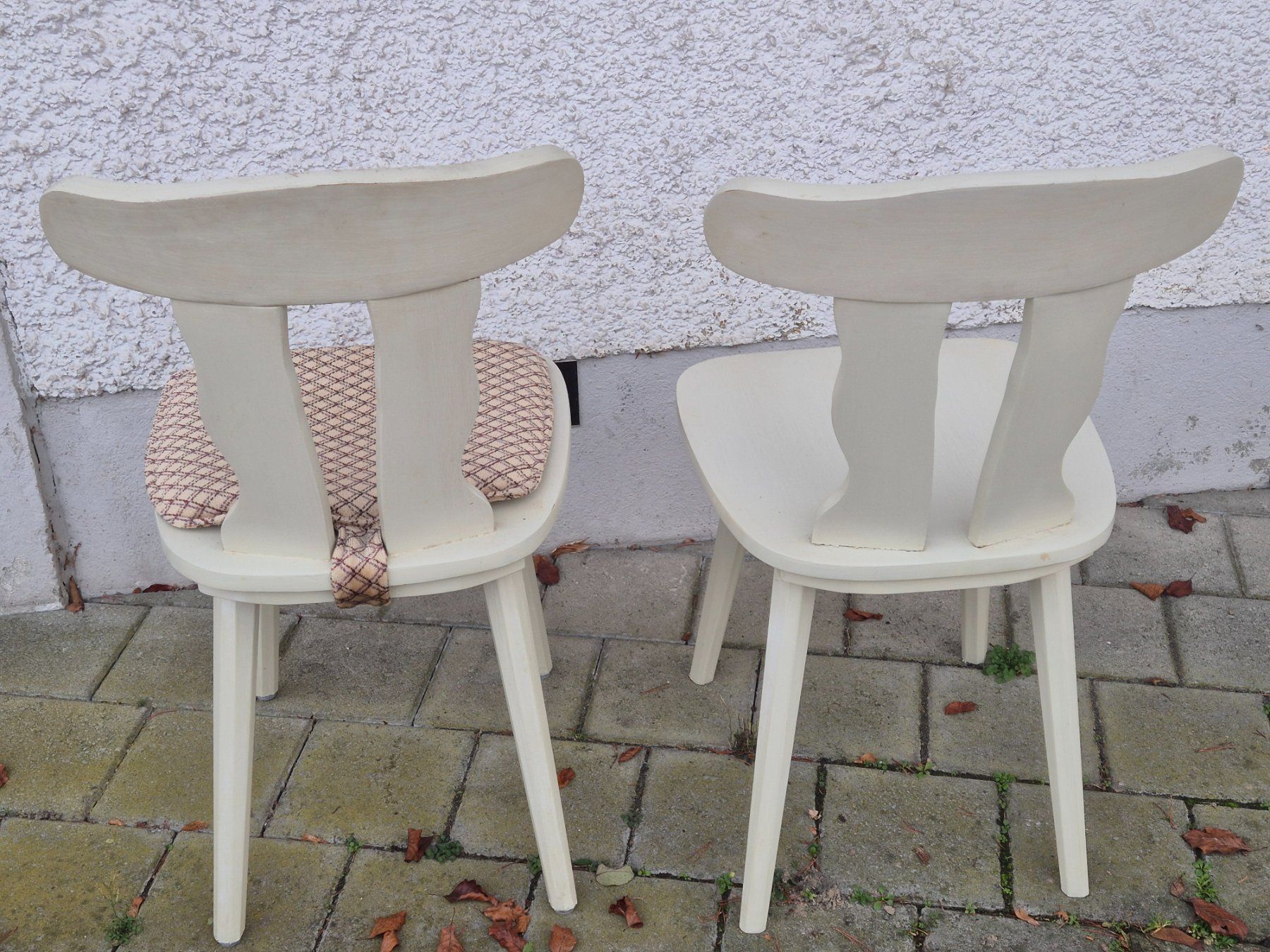 2er Set di sedie in legno vintage, stile country, in ottimo stato! - Image 3
