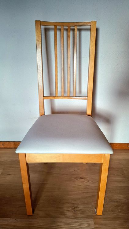 6 SEDIE DA CUCINA, BIRKE CON CUSCINO, IKEA - Image 2