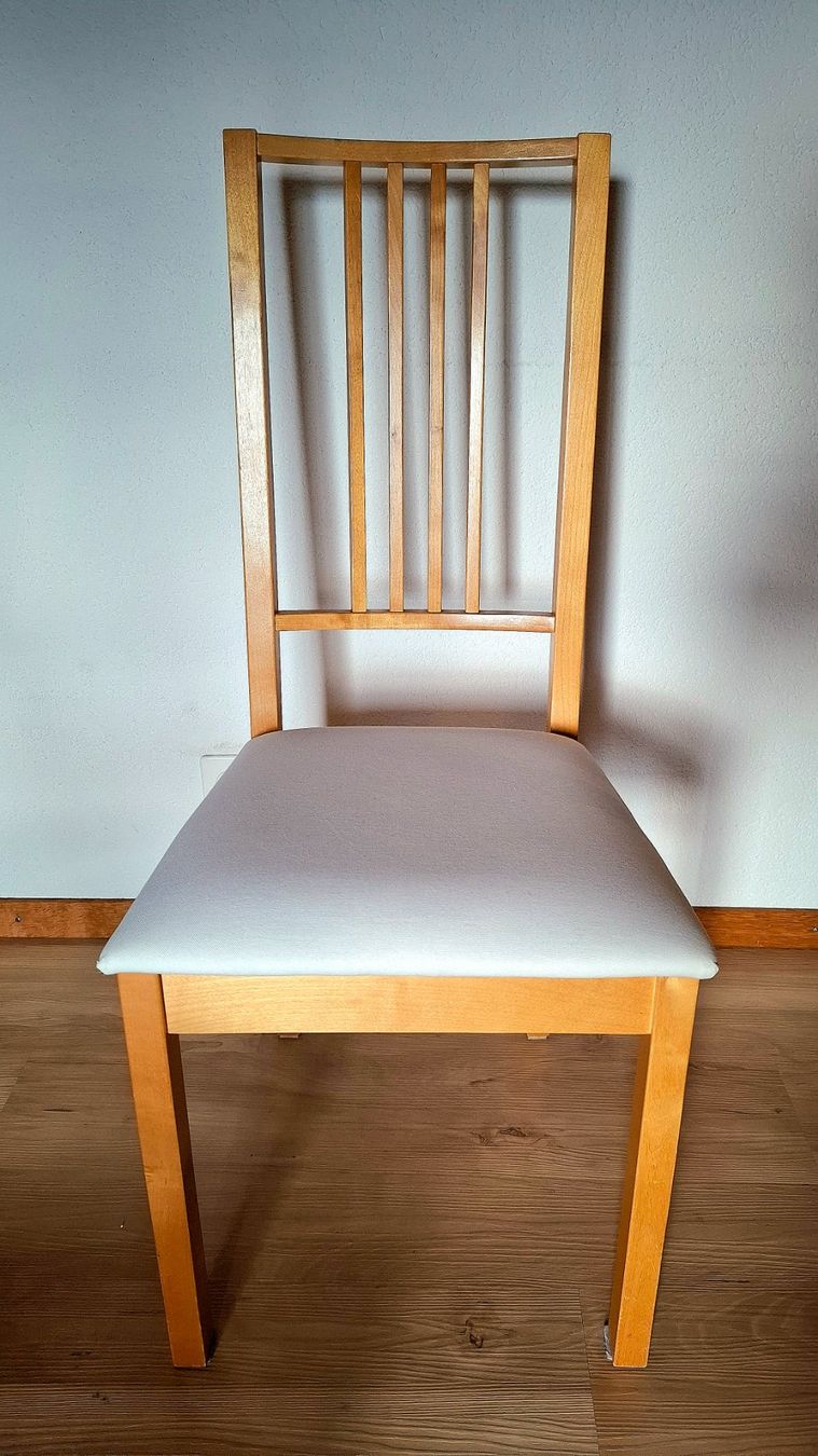 6 SEDIE DA CUCINA, BIRKE CON CUSCINO, IKEA - Image 3