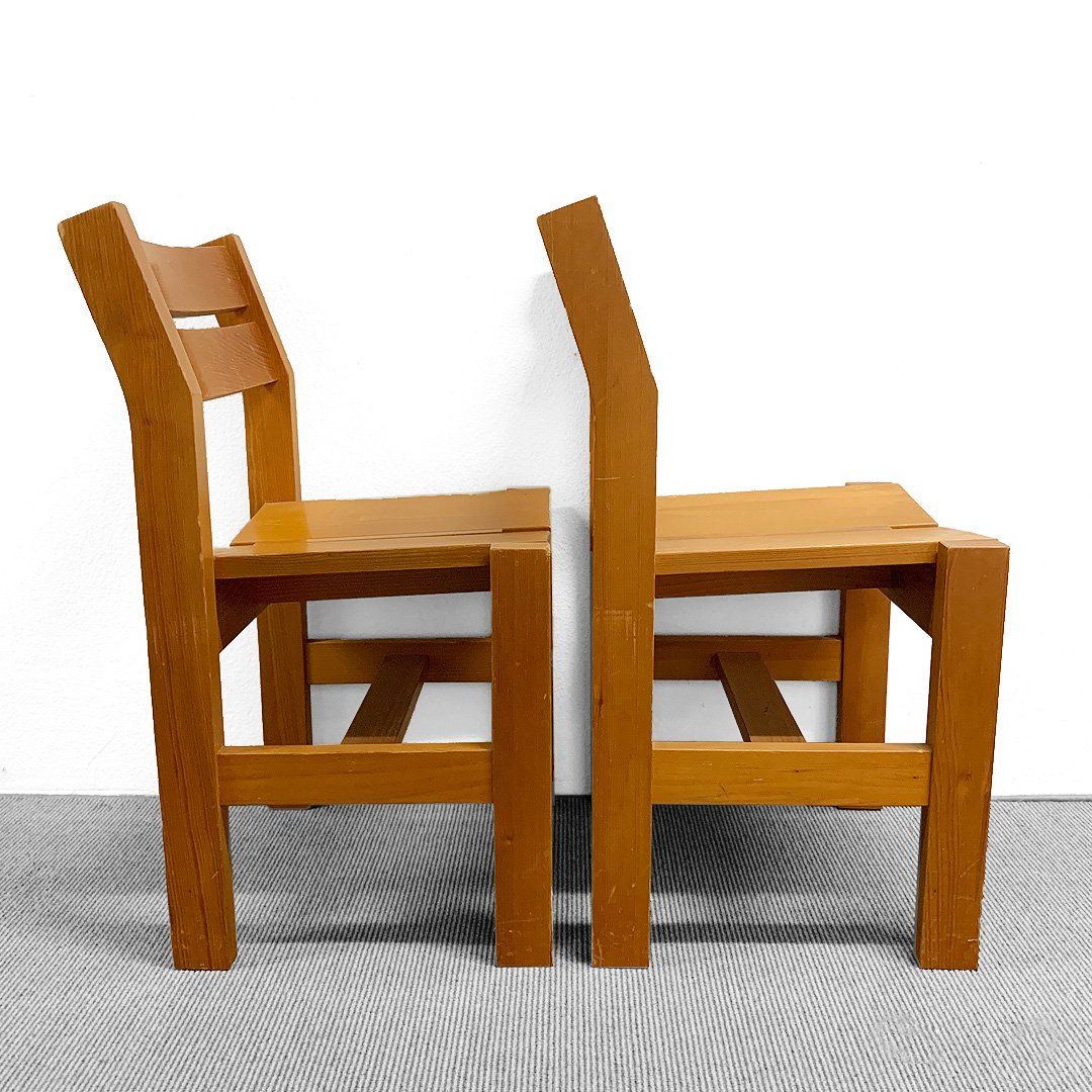 2 sedie disegnate da Charlotte Perriand per Les Arcs 1600 - Image 3