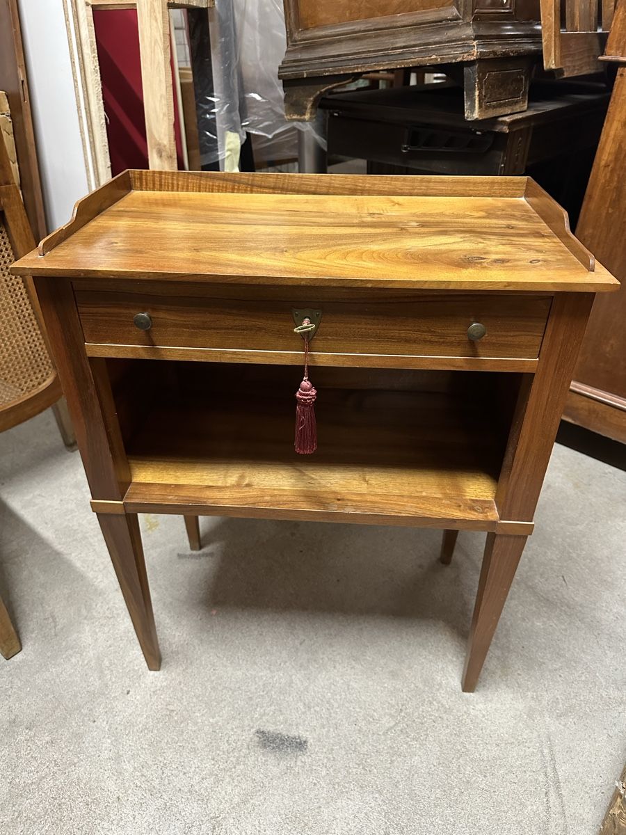 bello comodino antico Biedermeier in legno massiccio Korsch - Image 1