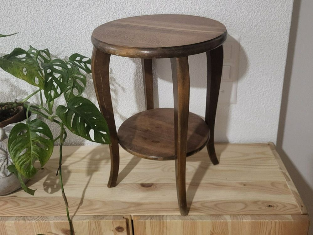 piccolo sgabello in legno, sgabello a fiori, vintage