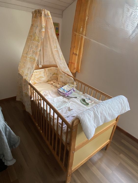 Baby Kids Bed 140x70 cm Sky Mattress Bedding Laundry