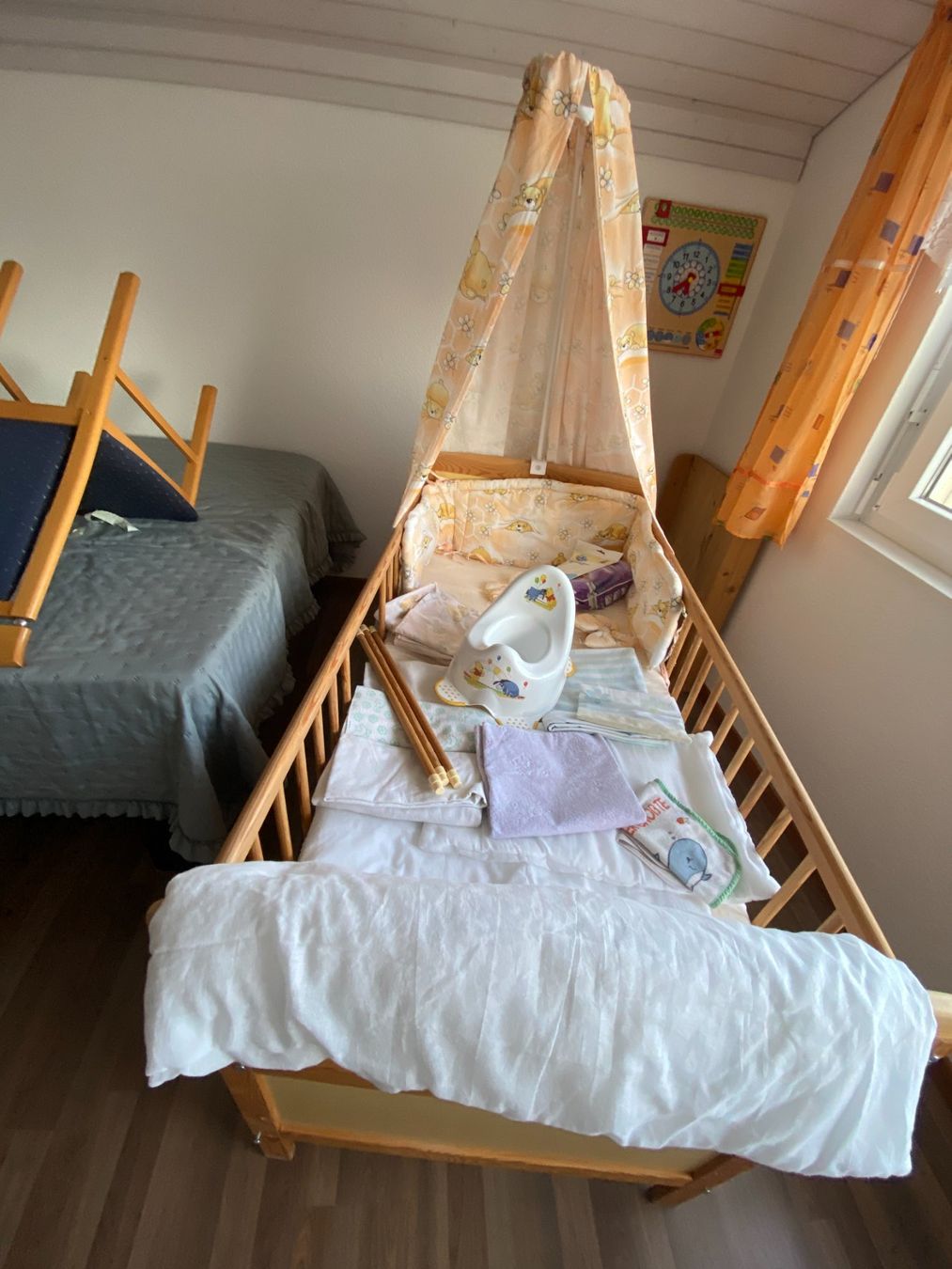 Baby Kids Bed 140x70 cm Sky Mattress Bedding Laundry - Image 3