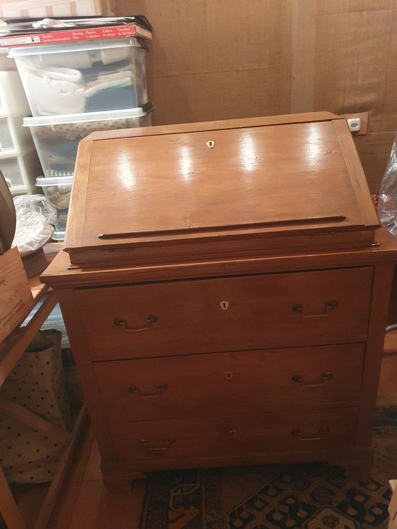 Scrivania antica, legno, vintage