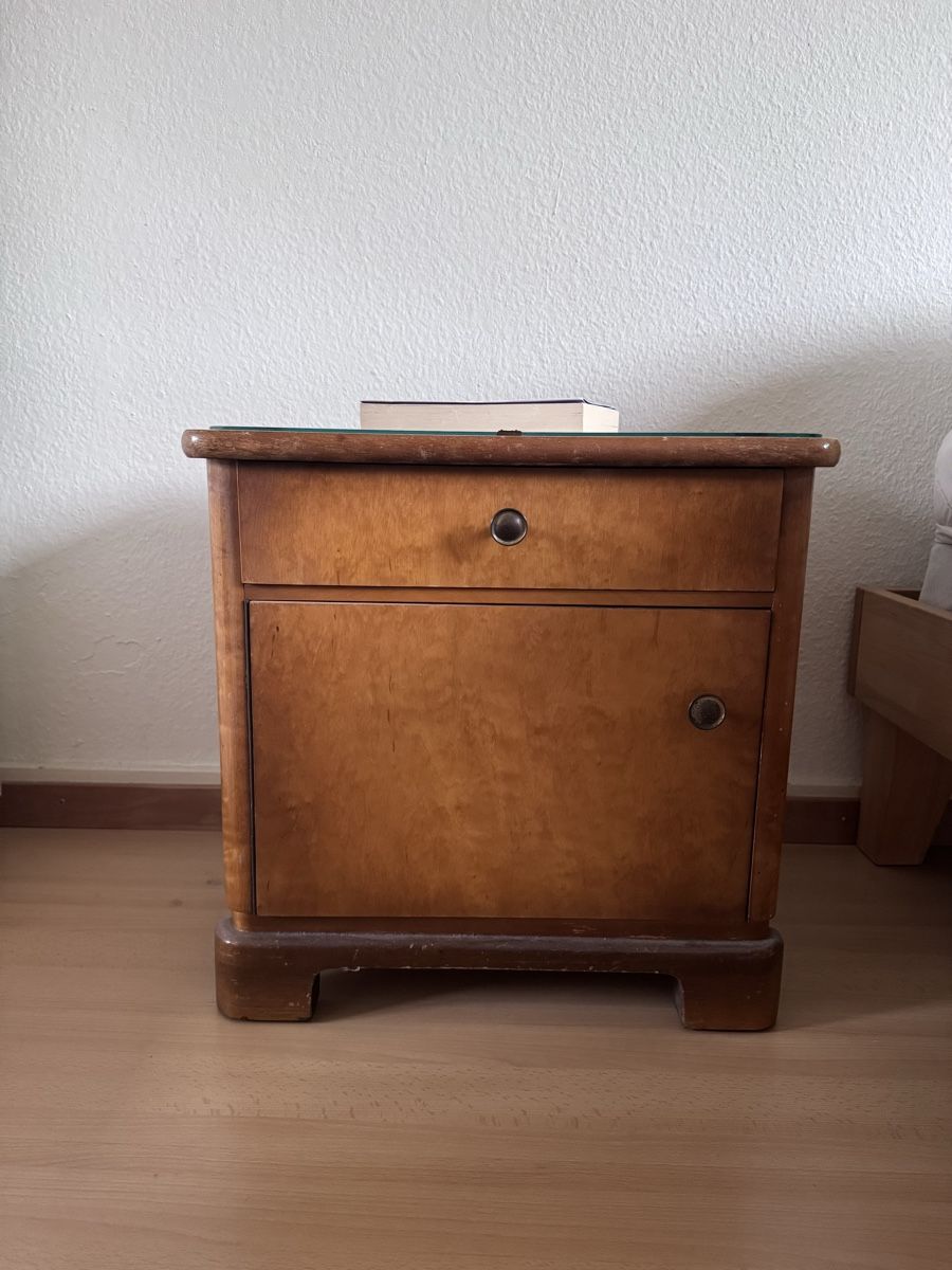 comodino in legno vintage - Image 1