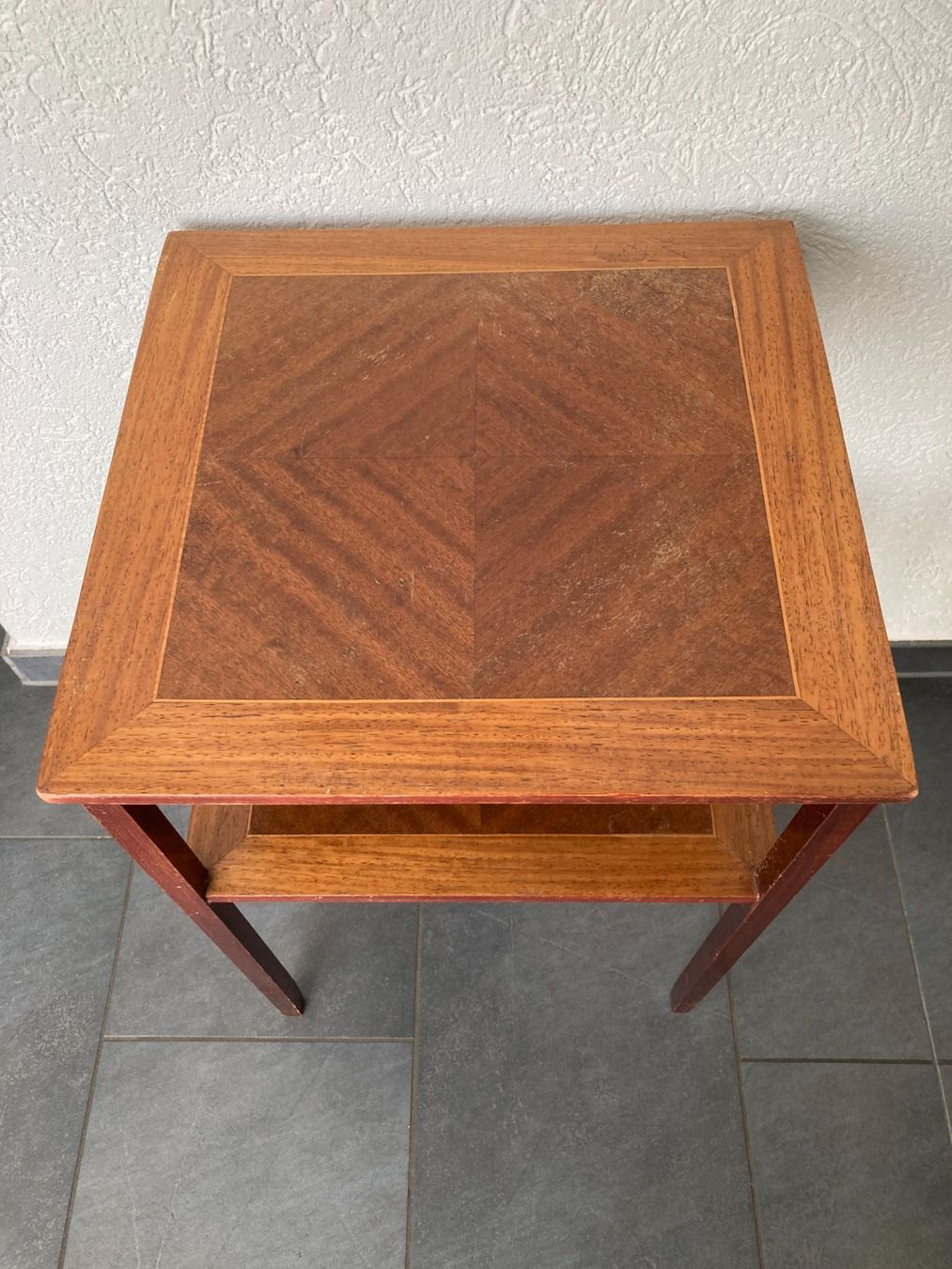 VINTAGE filigrani arredamento da esterni tavolo da notte legno - Image 1