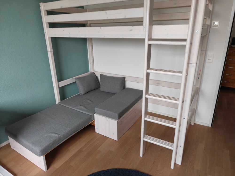 Flexa letto a castello con divano/letto estraibile