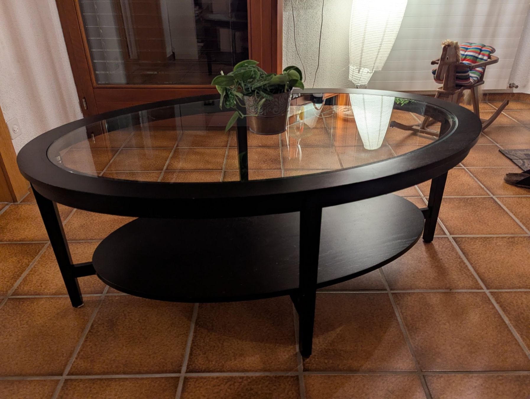 Tavolo da salone ovale 130x80cm - Image 1