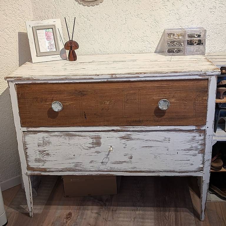 Comodino antico in stile Shabby Chic, vintage - Image 1