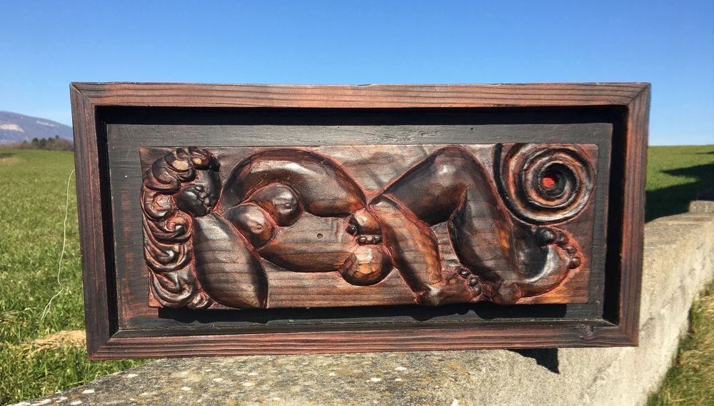 AKT IN HOLZ GESCHNITZT SIGNIERT BAK76 MANUALE TRATTAMENTO DI LEGNO - Image 2