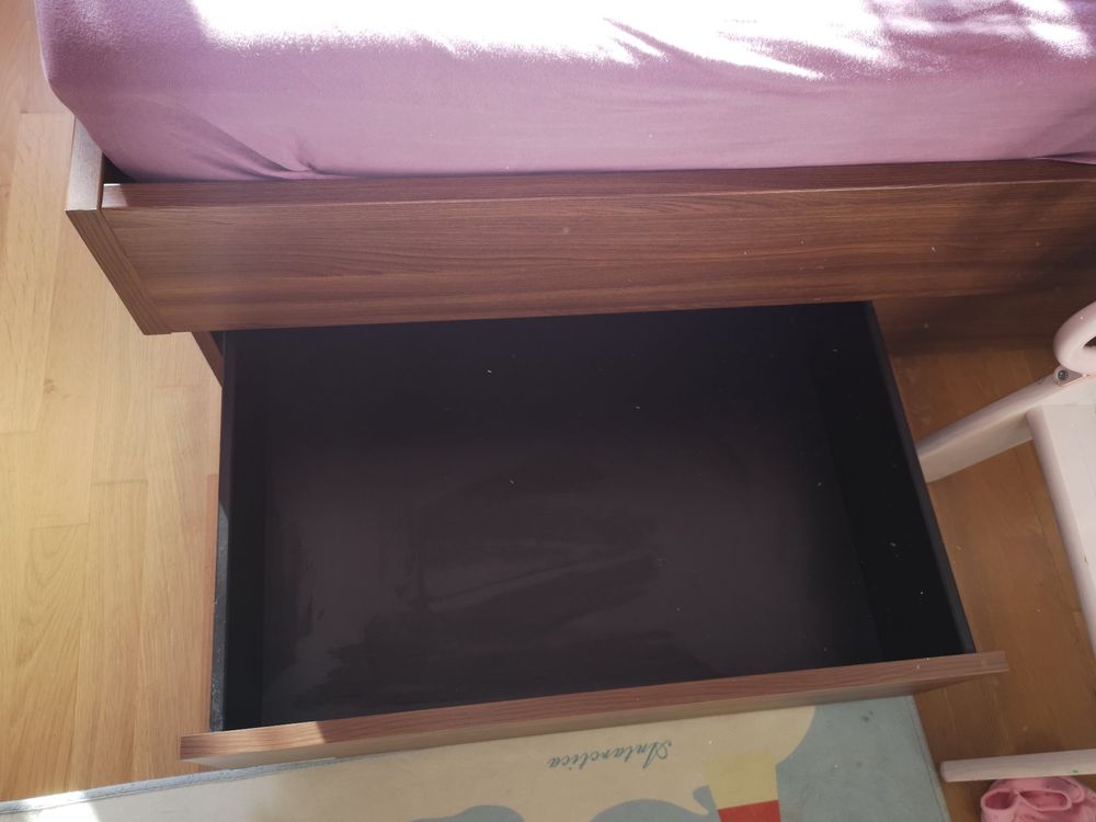 Letto matrimoniale con cassetti, finitura legno, - Image 2