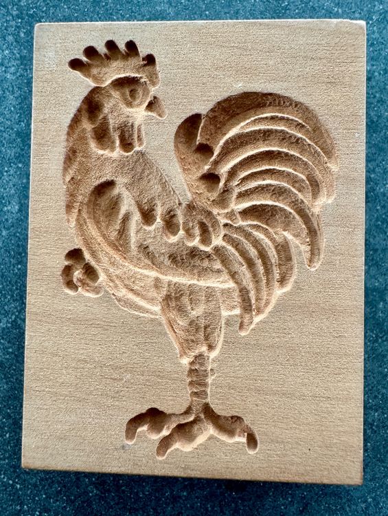 Modello di pasticceria Modello di panificazione Modello Änis Modello di pollo Gallo Legno