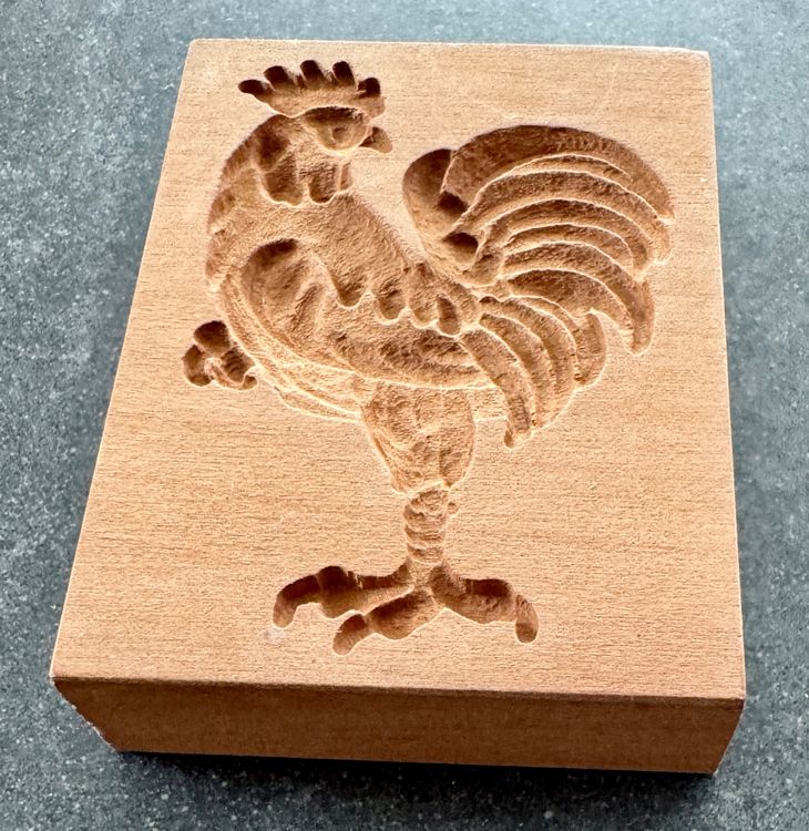 Modello di pasticceria Modello di panificazione Modello Änis Modello di pollo Gallo Legno - Image 2